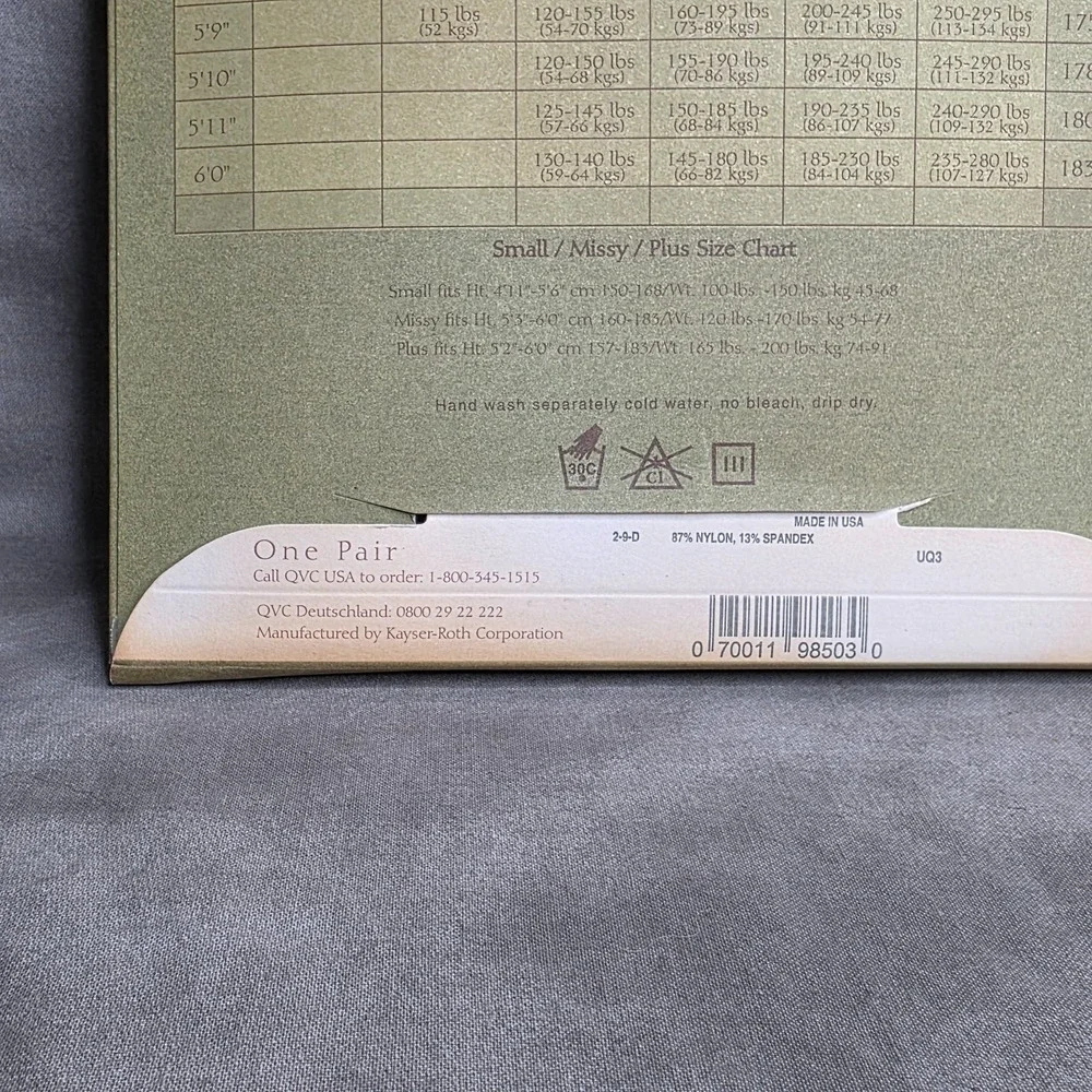 Lot Of 2 Legacy Legwear Microfiber‎ Control Top Tights BLACK Sz E-Package Damage